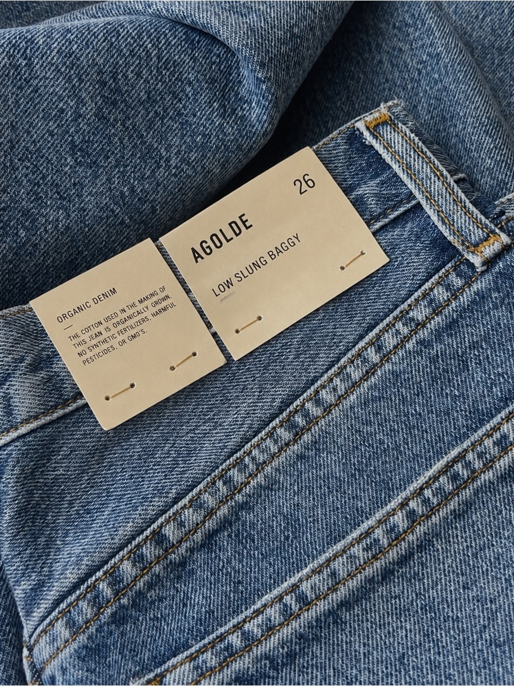 NWT AGOLDE Low Slung Baggy Jeans in Libertine - 26 - Picture 2 of 4
